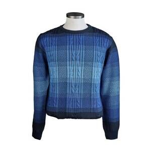 NEW MONTECHIARO men's crew neck knit sweater in marine blue(480)